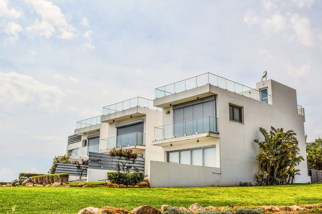 White bungalow